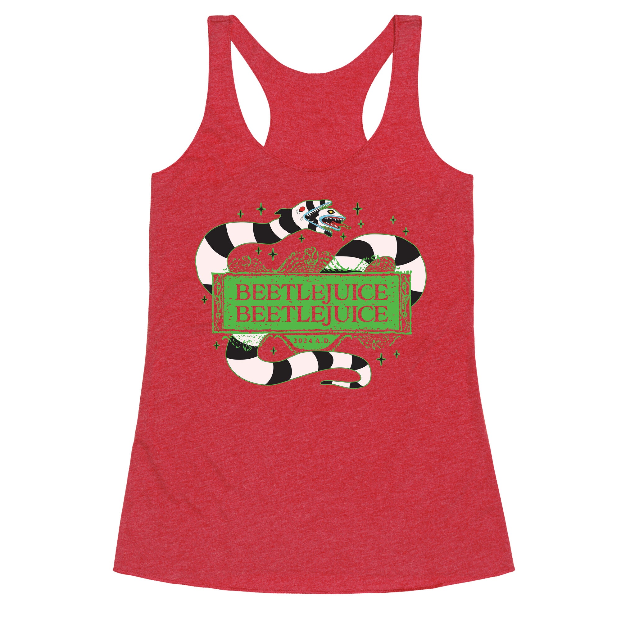 Beetlejuice Beetlejuice 2024 AD Racerback Tank
